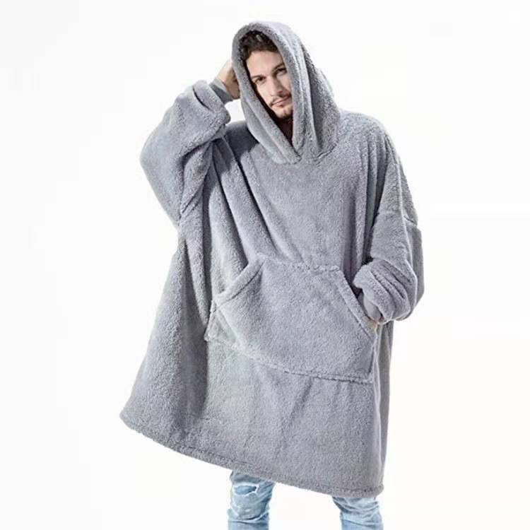 Oversized Wearable Blanket, custom hoodie or sweatshirt with logo imprint 3