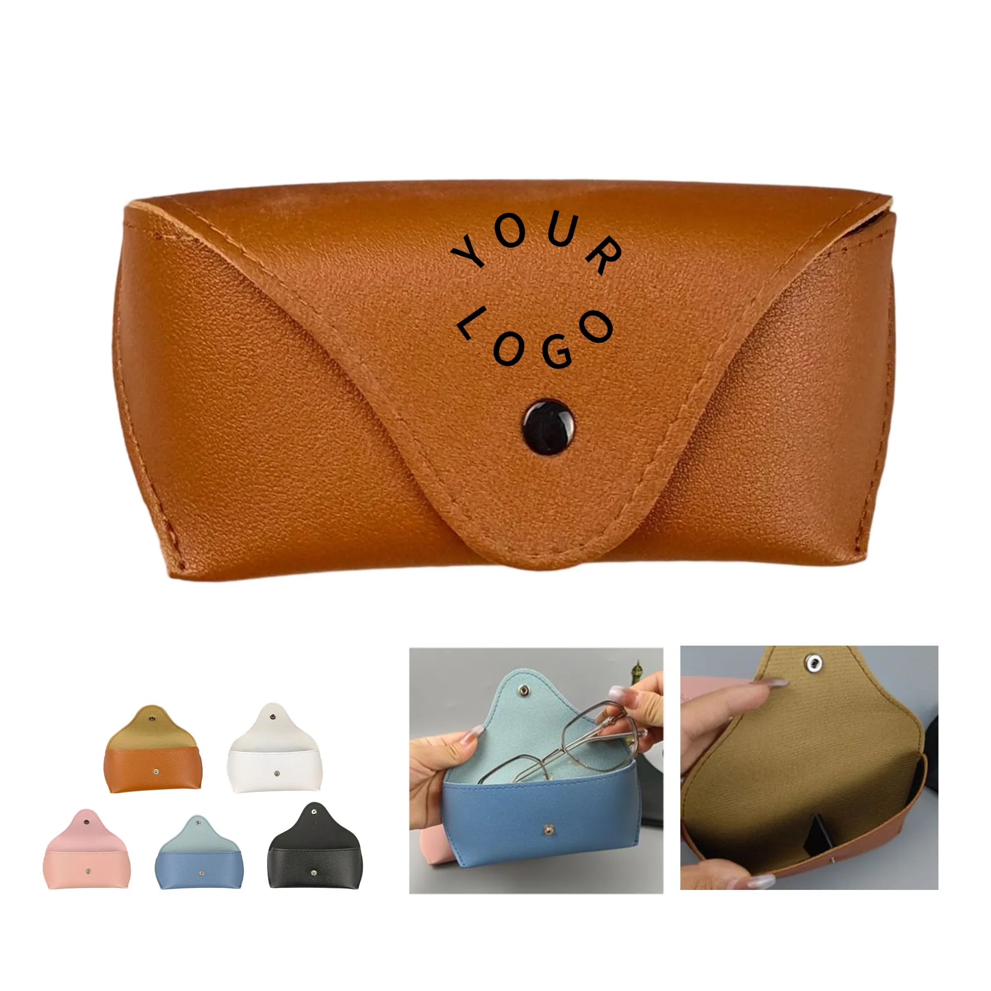 PU Leather Portable Glasses Case 2