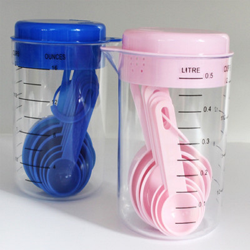 7pcs Measuring Spoons With Cup Outside 4