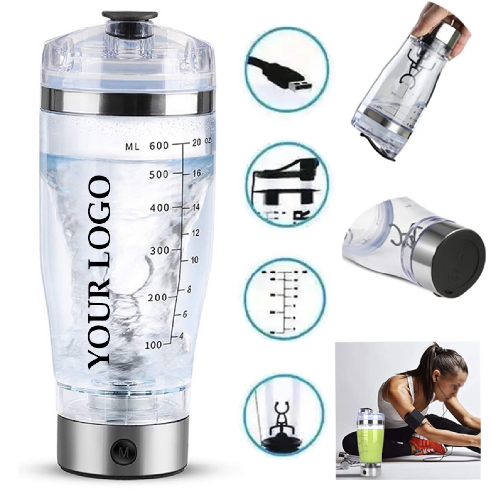 20oz Portable Automatic Vortex Mixer Cup Leakproof Protein Mix Bottle 1