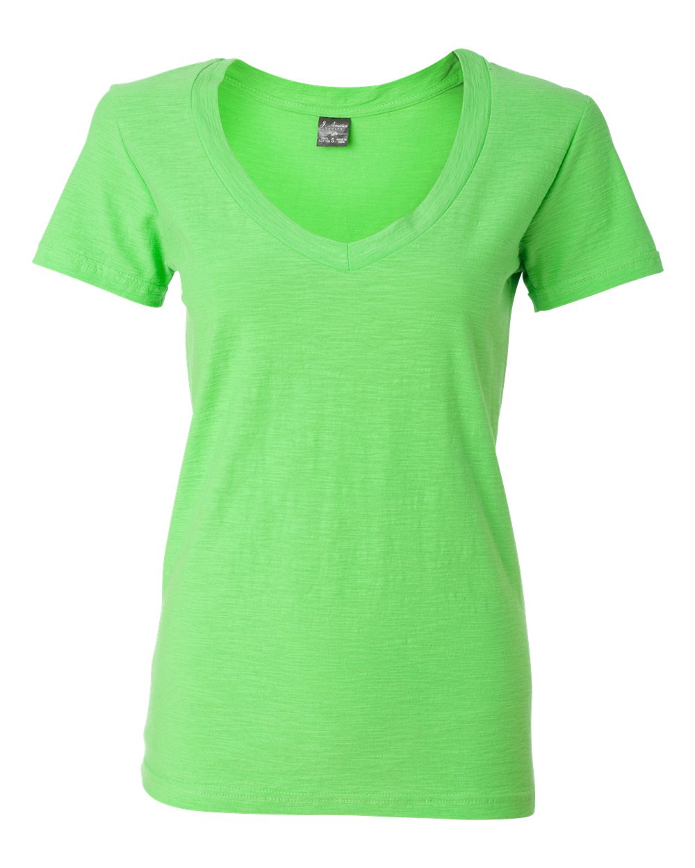 Women's V-Neck Slub T-Shirt - 8169 7