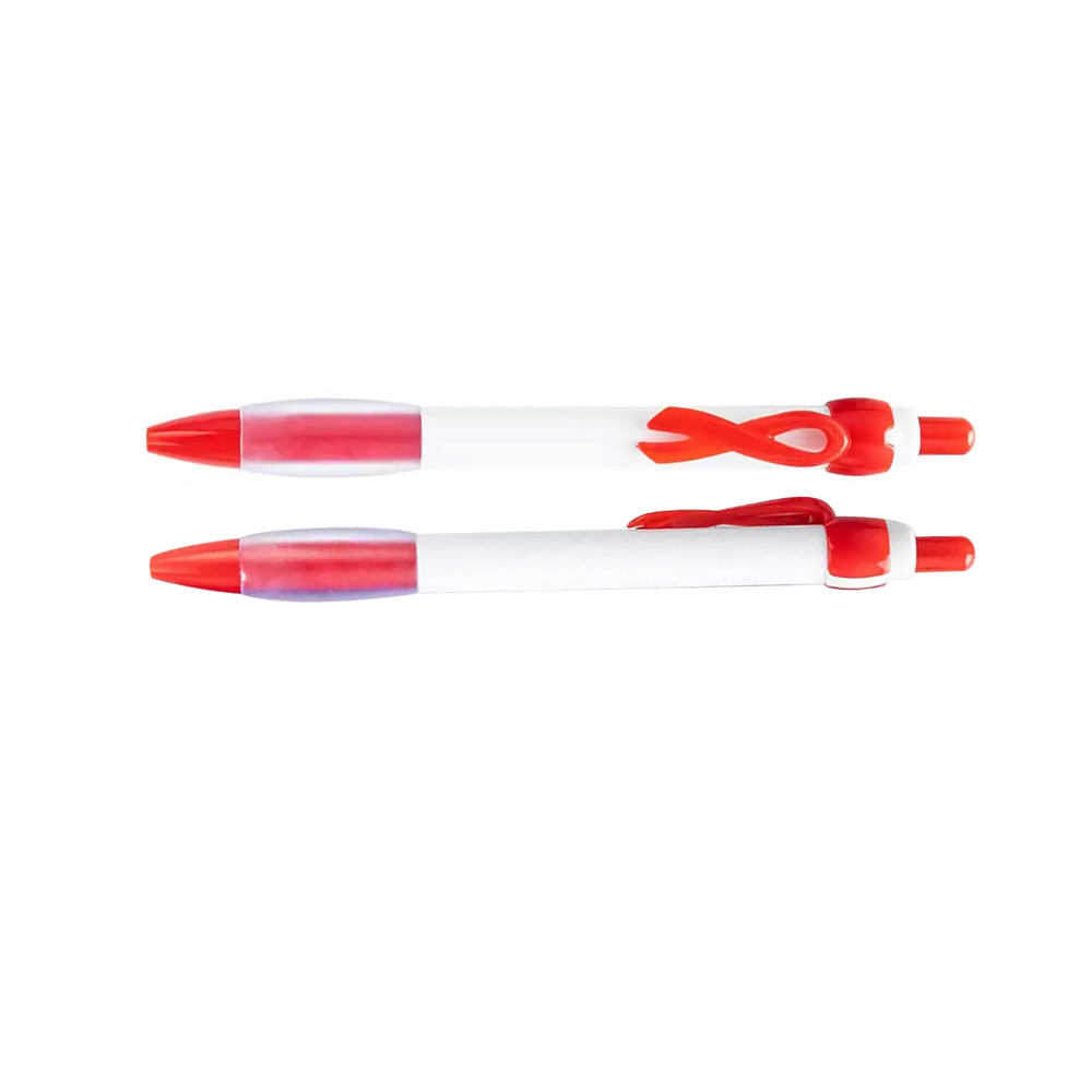 Breast Cancer Pen With Ribbon Clip Ball Pen 6