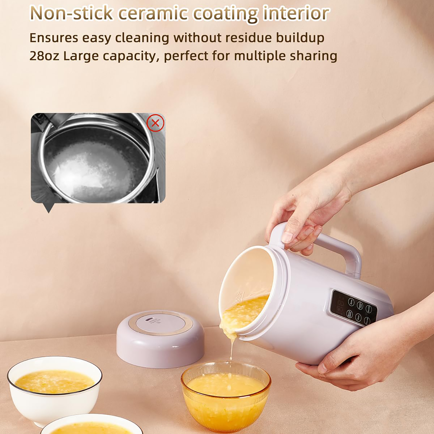 Mini Silent Electric Stew Pot 4