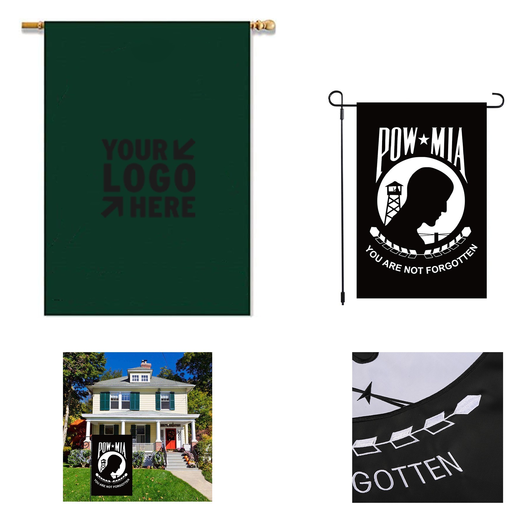 28 x 40 Inches Outdoor Banner with Pole Cover 3