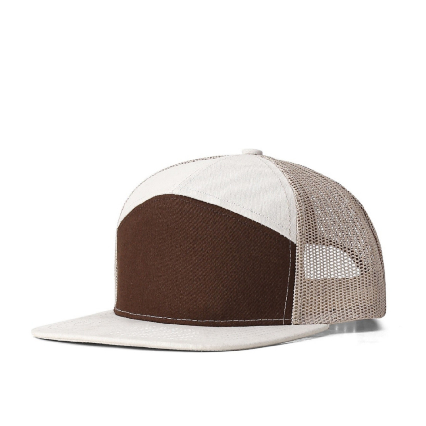 7 Panel Trucker Adjustable Snapback Cap 3