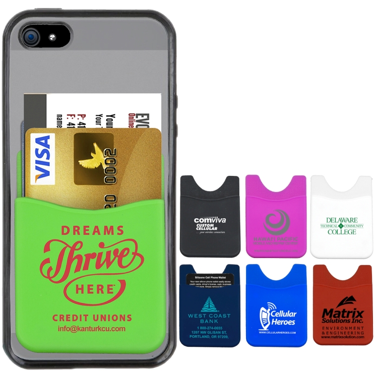 "Banker" Soft Silicone Cell Phone Wallet 6
