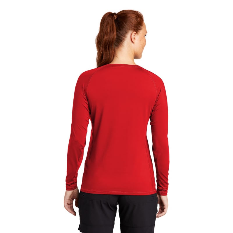 Sport-Tek Women's Long Sleeve Rashguard Tee. 5