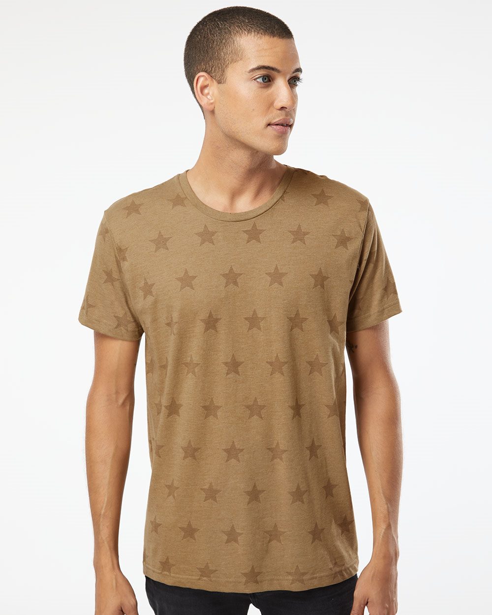 Unisex Star Print Tee - 3929 55