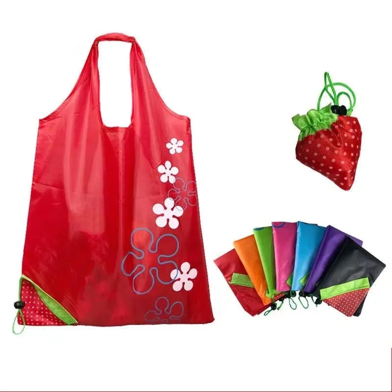 Folding Strawberry Tote Bag 2