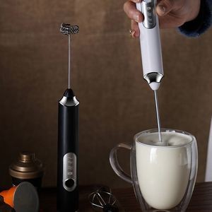 Dual Heads Rechargeable Coffee Mixer Egg Whisk 13