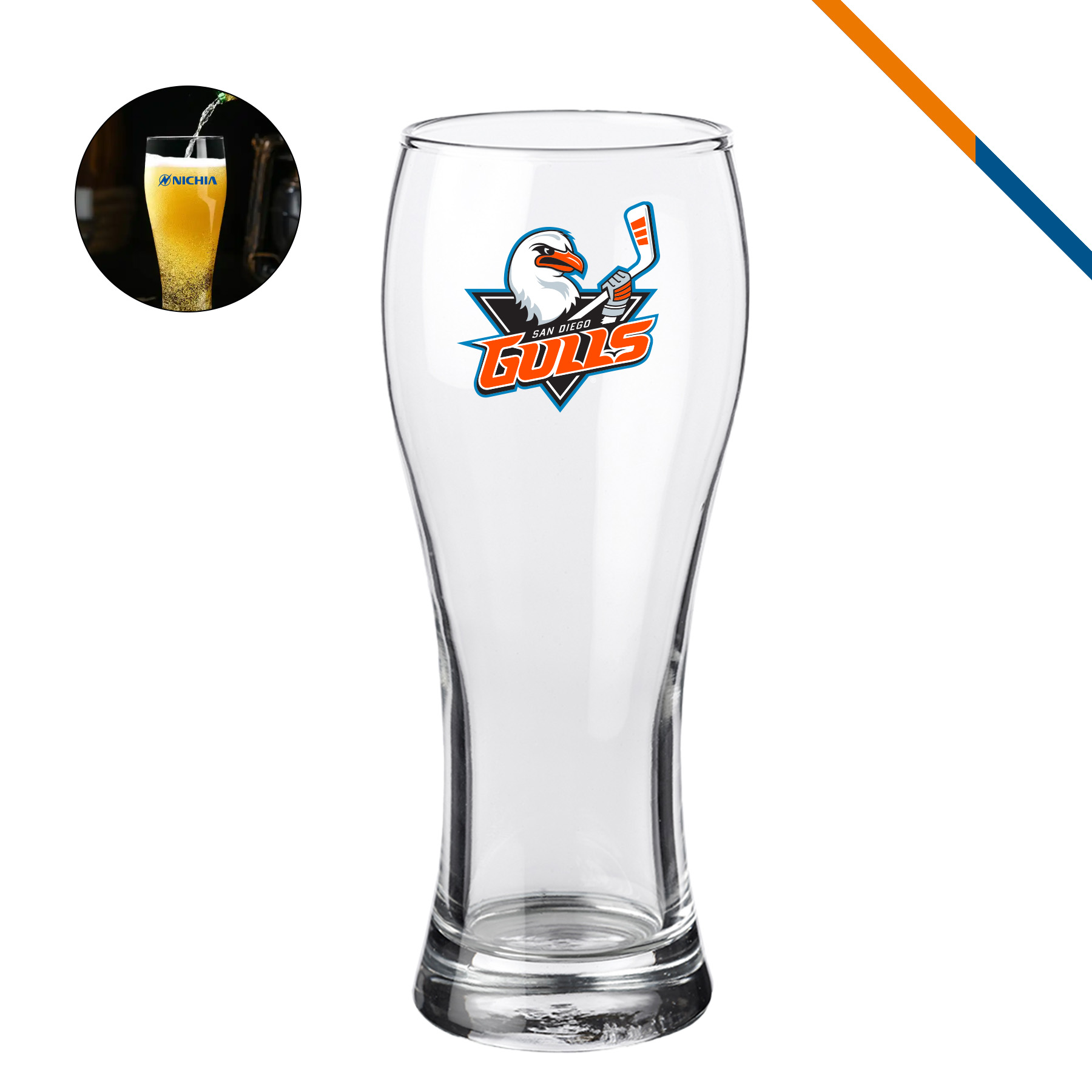 Nadir Gentry Pilsner Glasses - 10 OZ. 3