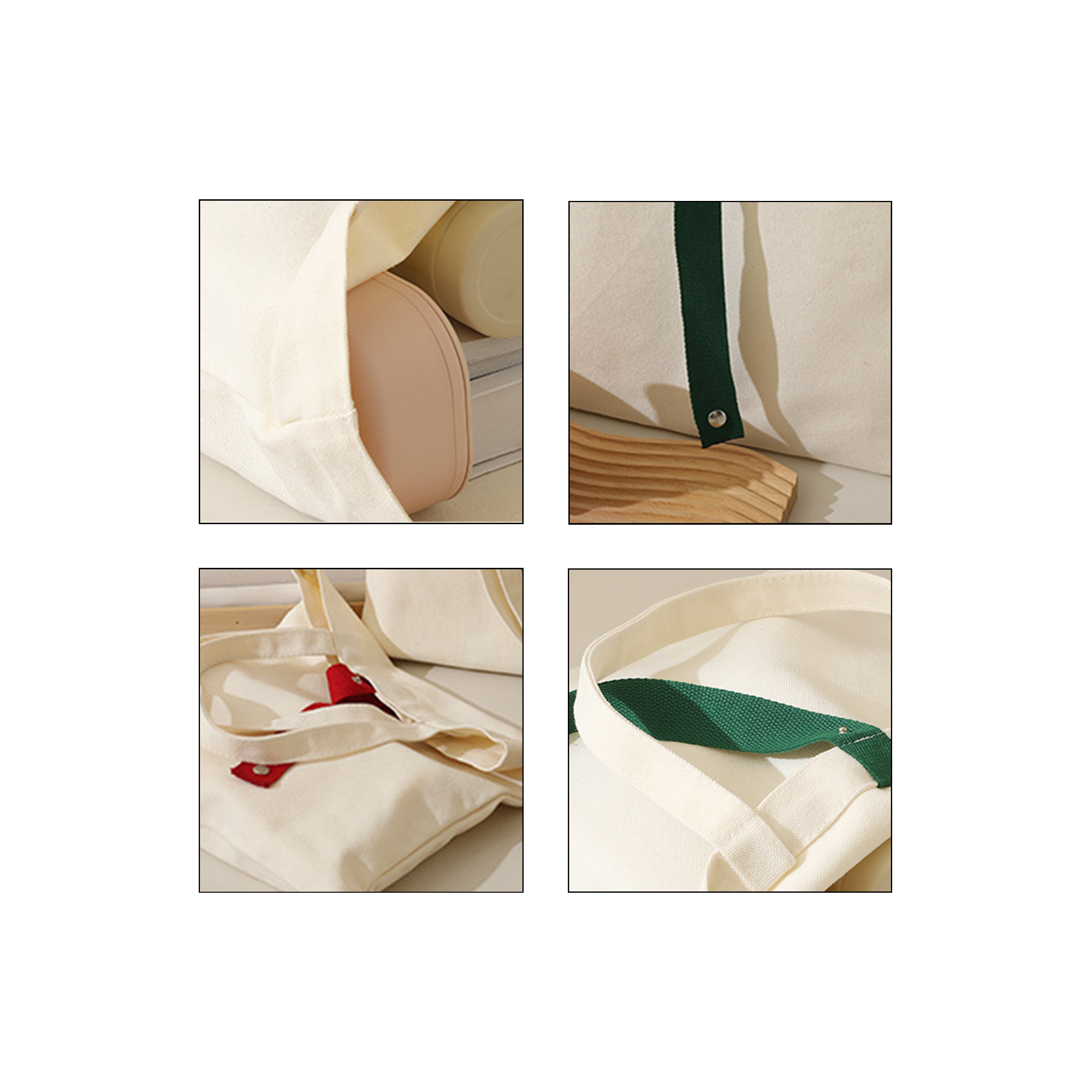 Durable Solid color Canvas Tote Bag, custom tote bag with logo imprint 3