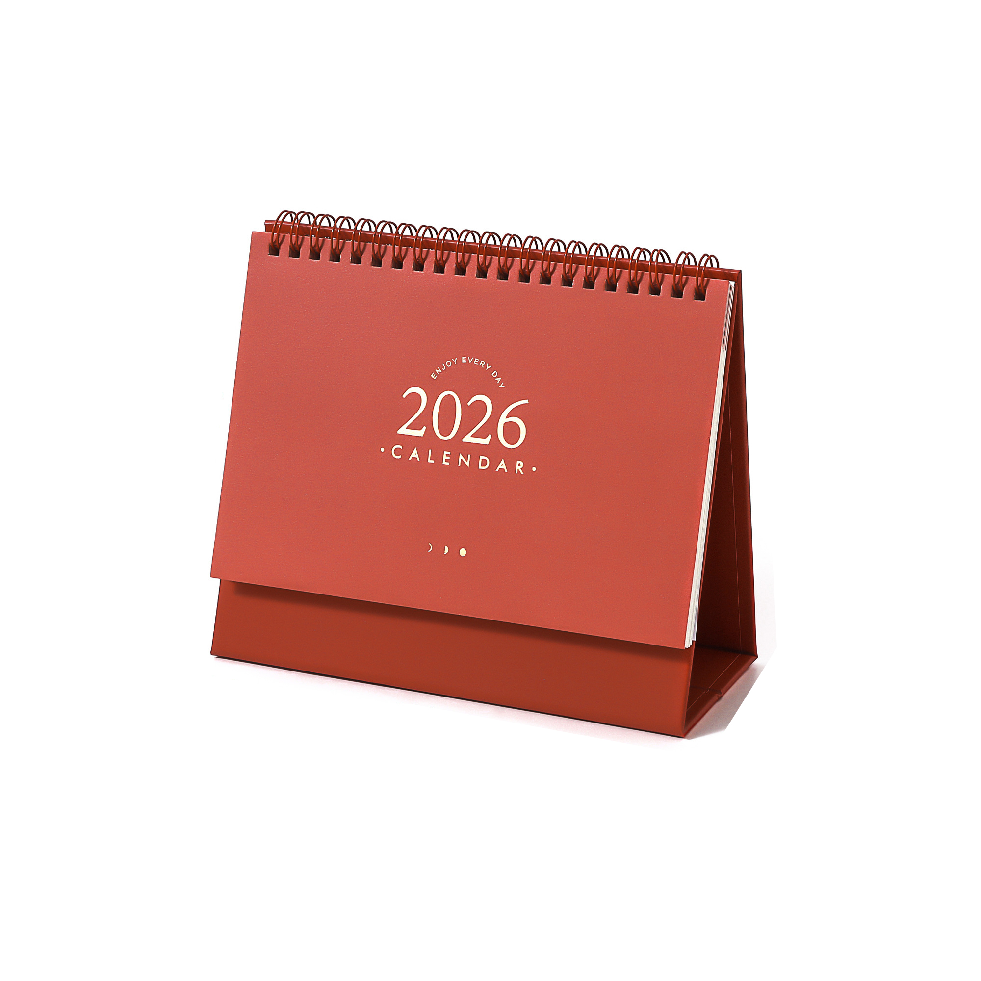 Custom Desk Calendar With Metal Double Binding 7