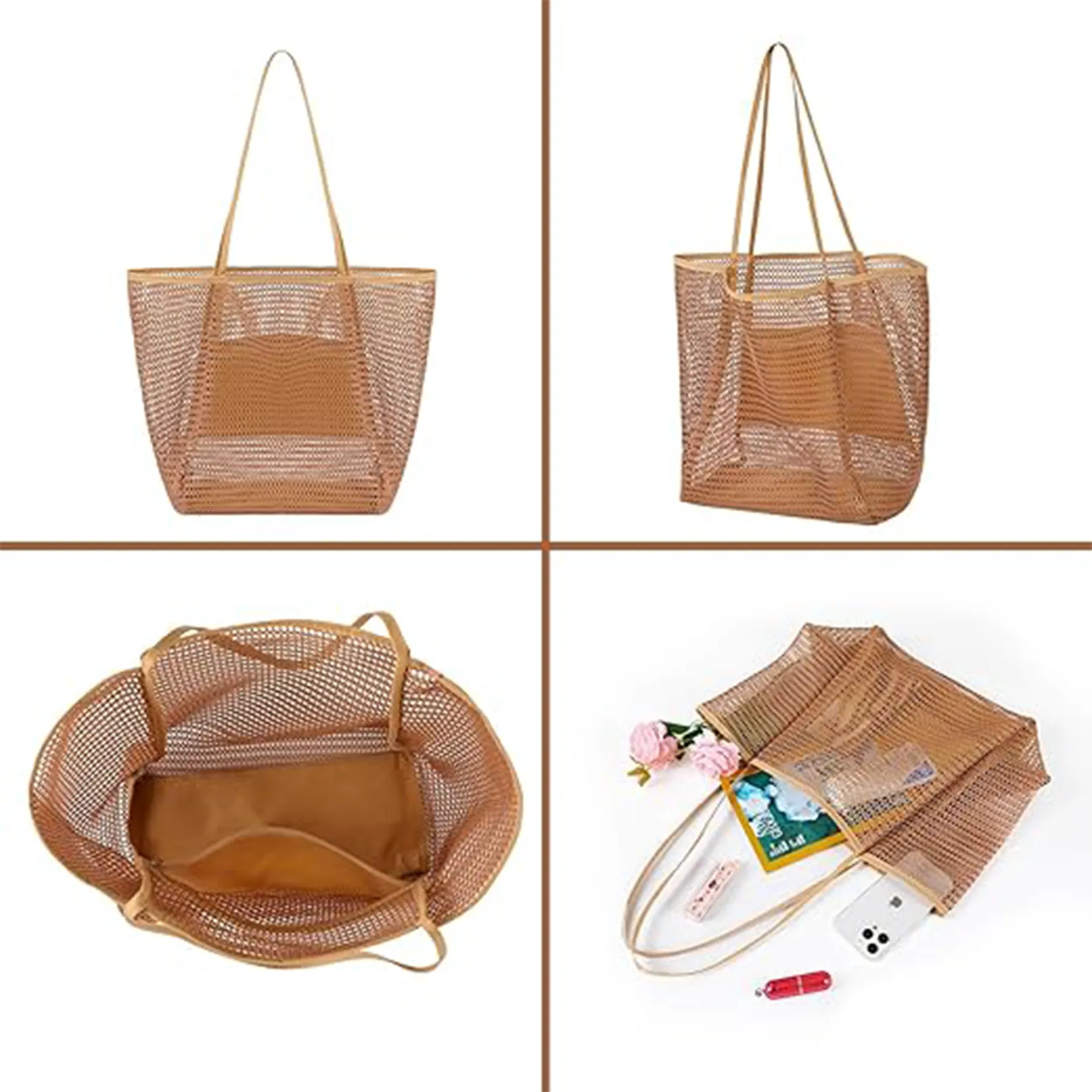 Mesh Beach Tote Bag 2