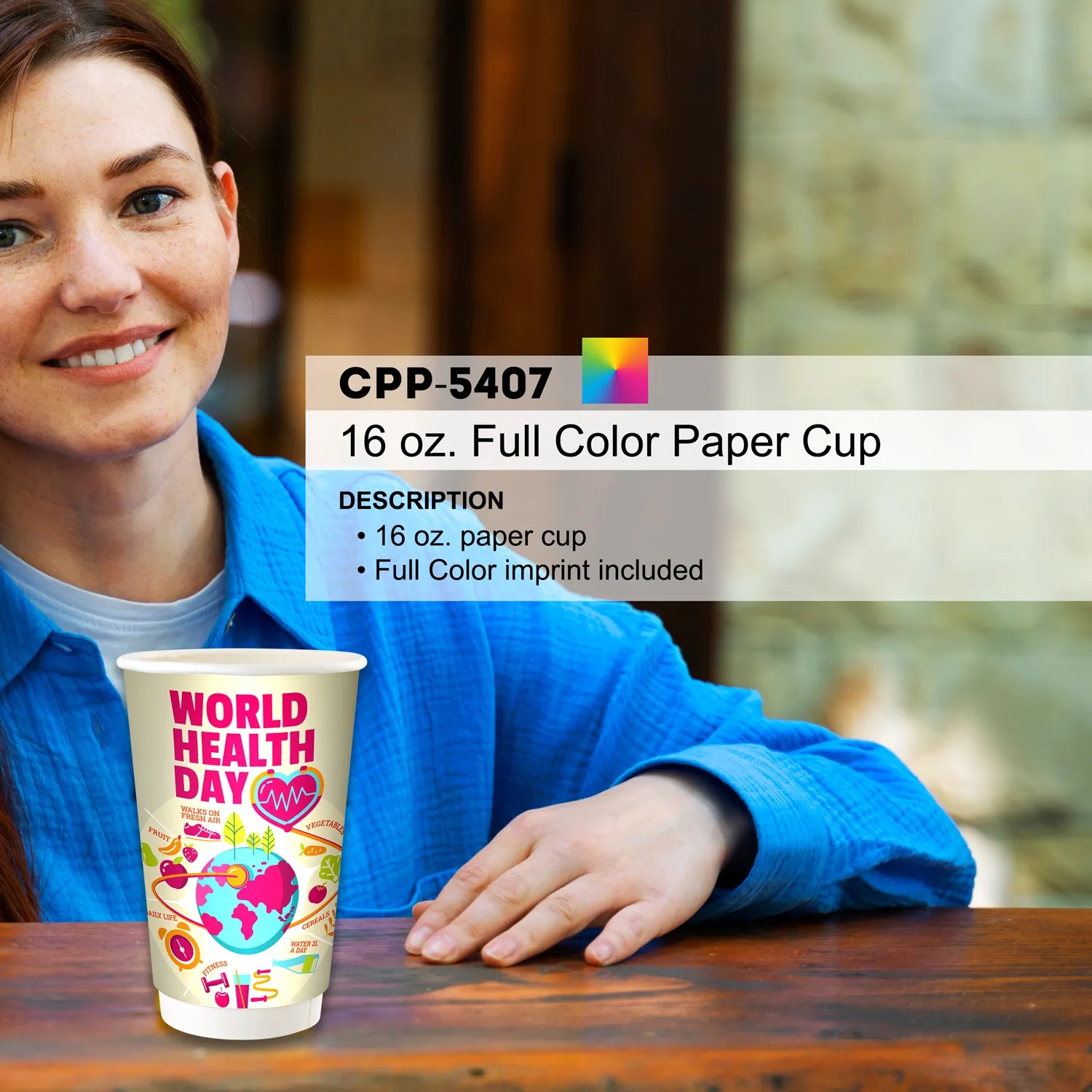 16 oz. Full Color Paper Cup 2