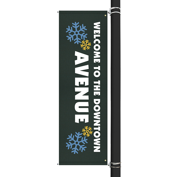 96" x 30" Custom Sunbrella™ Avenue Banner-3 Color Imprint 6