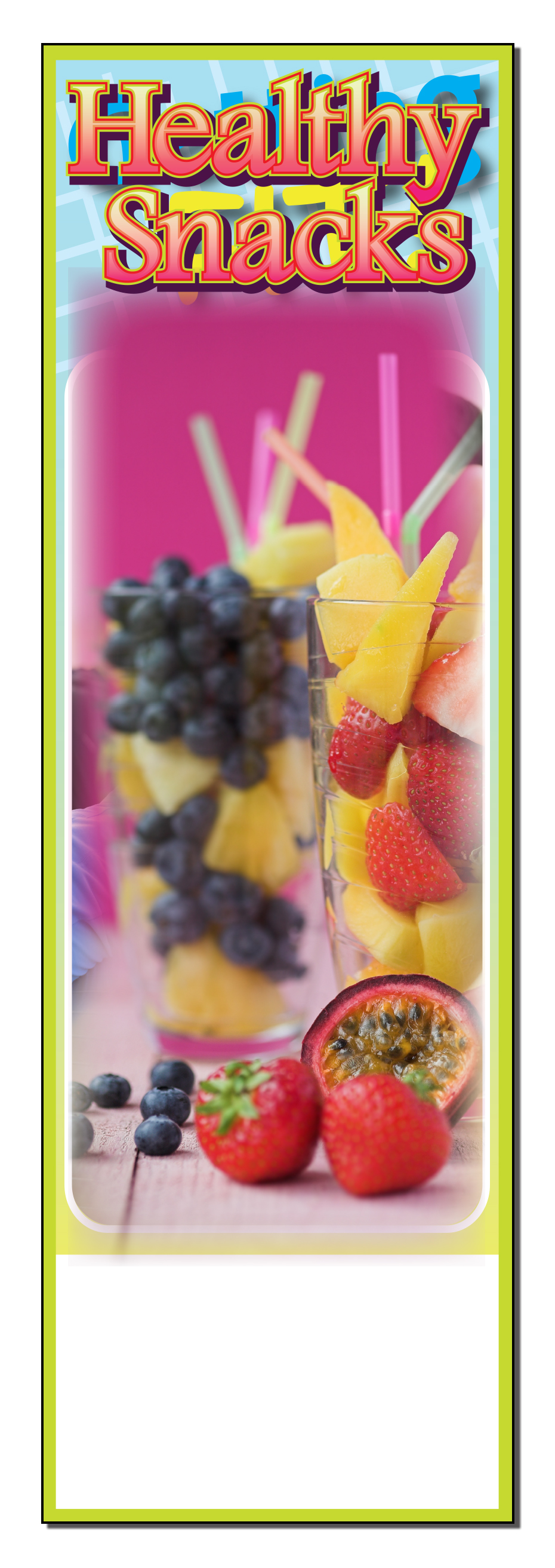 BOOKMARK - Healthy Snacks Bookmark 4