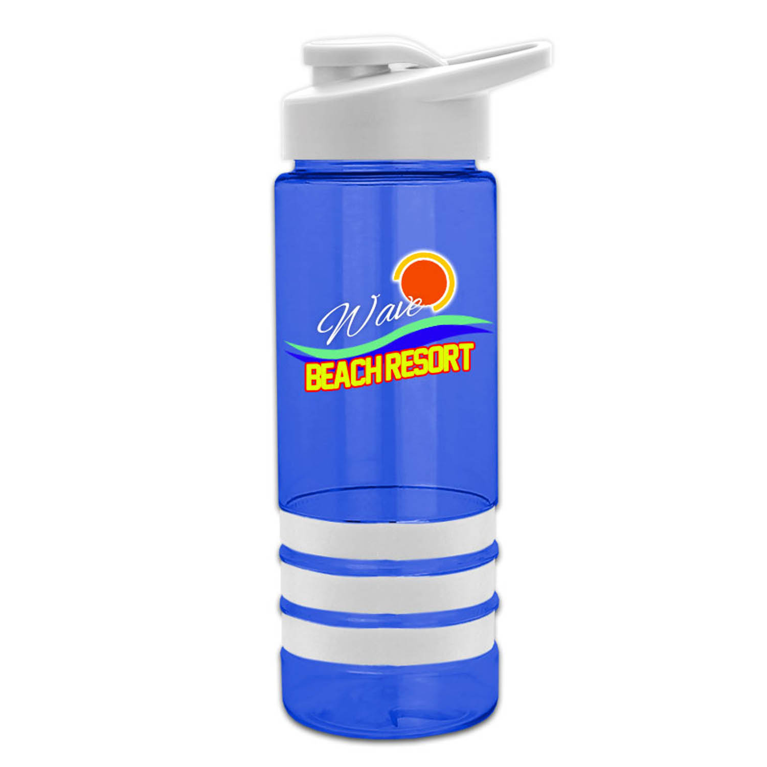Sergeant Stripe - 24 oz. Tritan Bottle with Drink thru , Stripe Bands, and Digital imprint 4
