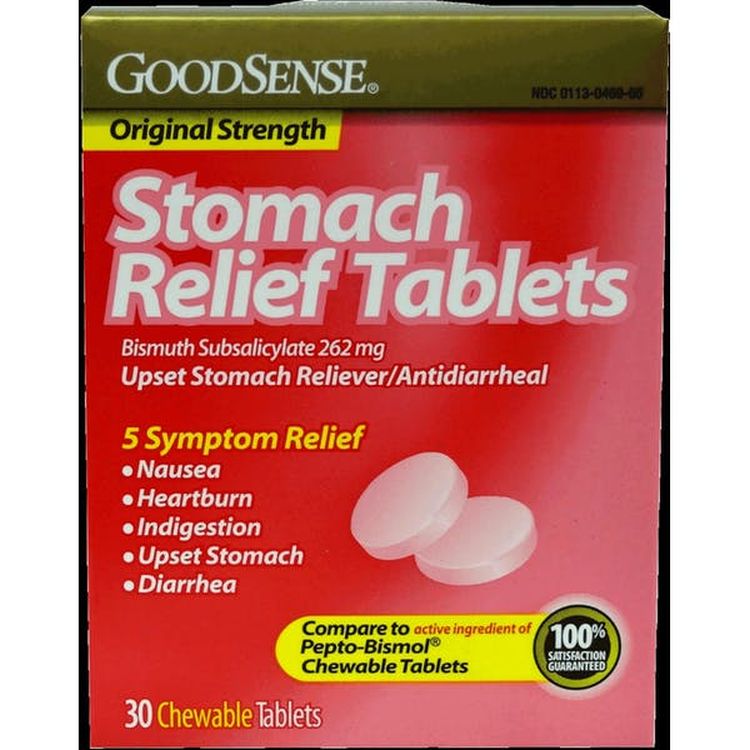GoodSense Stomach Relief Tablets - 525 mg 30 Pack 1