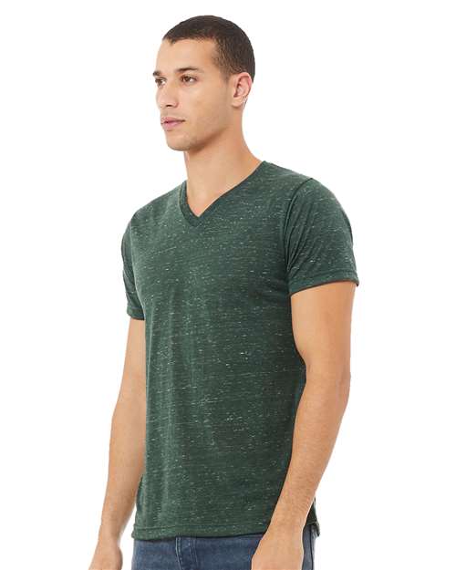 Unisex Textured Jersey V-Neck Tee - 3655 73