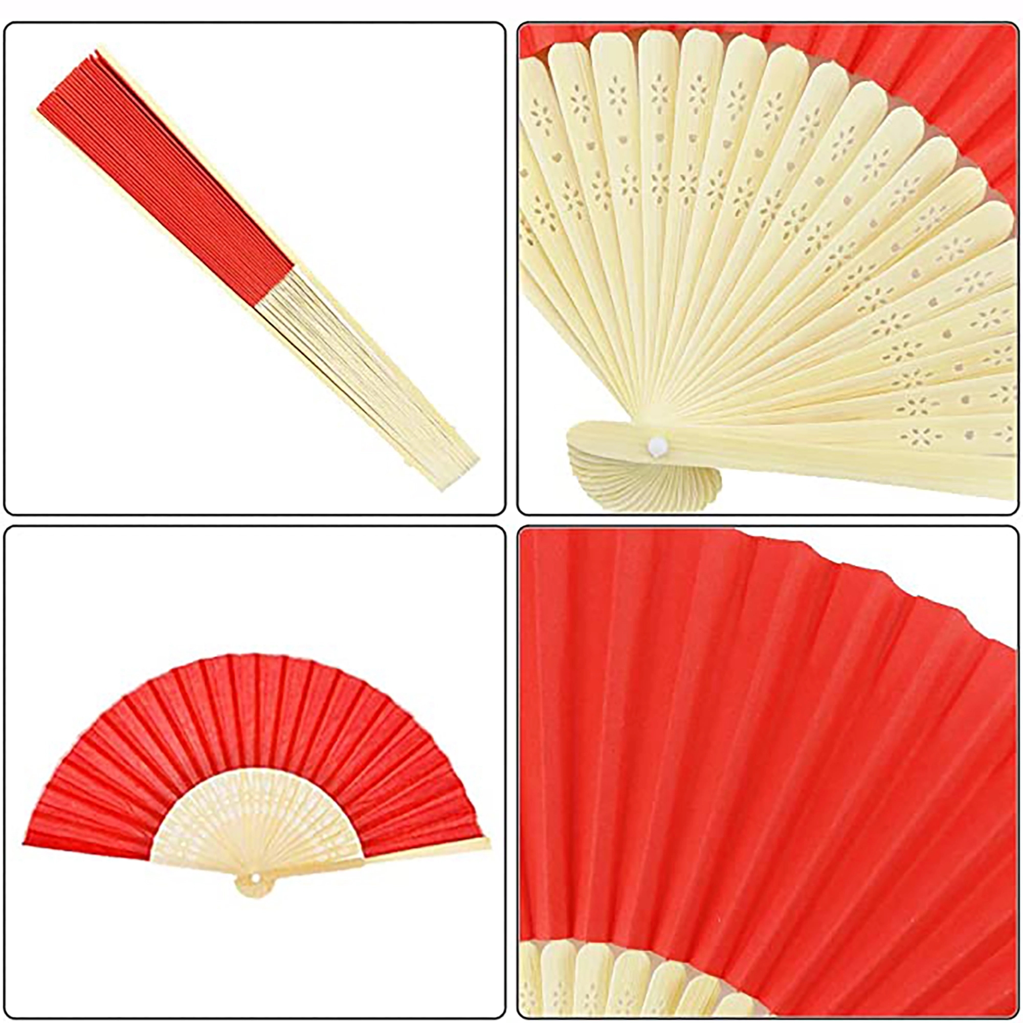 Bamboo Folding Paper Fans 5