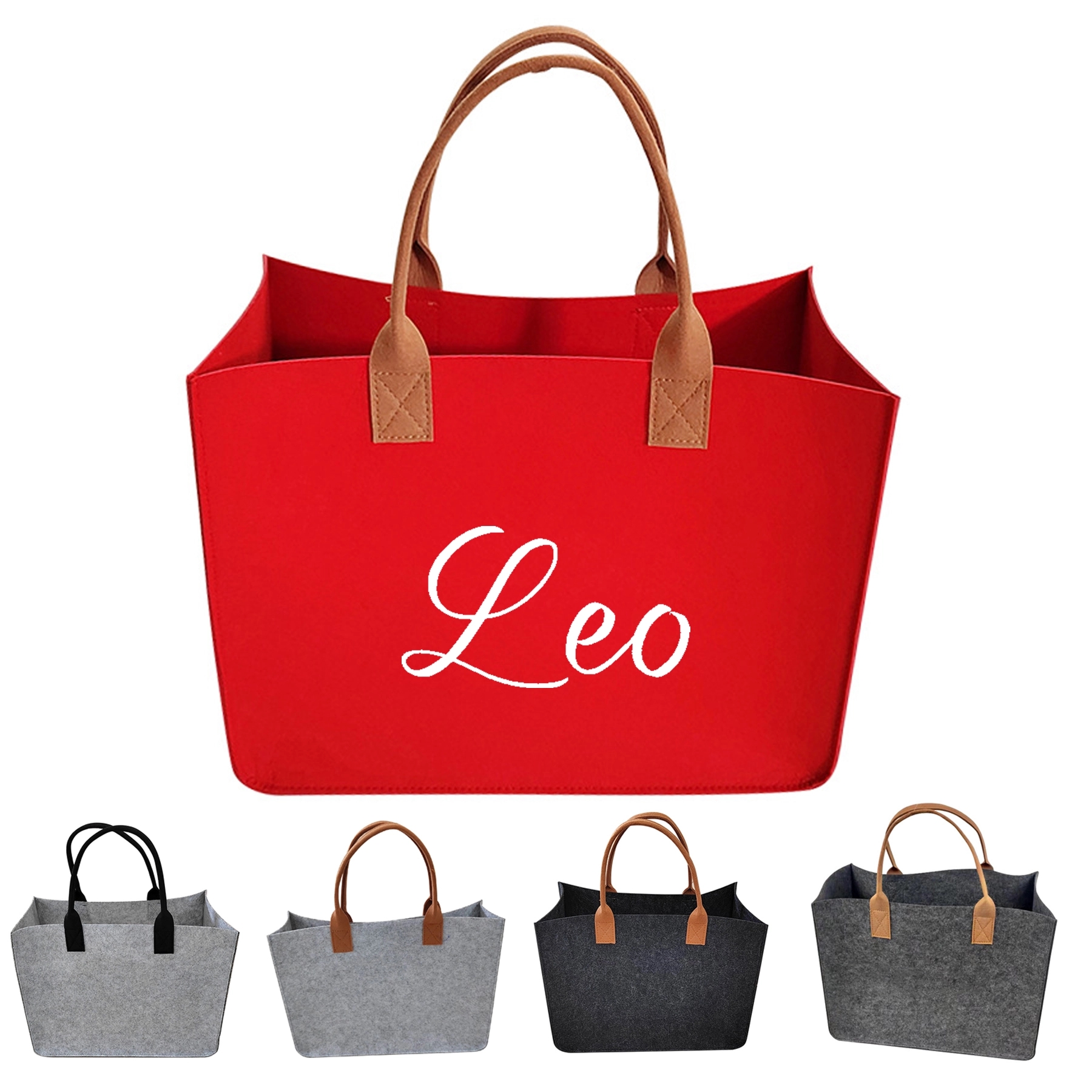 Felt Tote Bags, custom tote bag with logo imprint 2