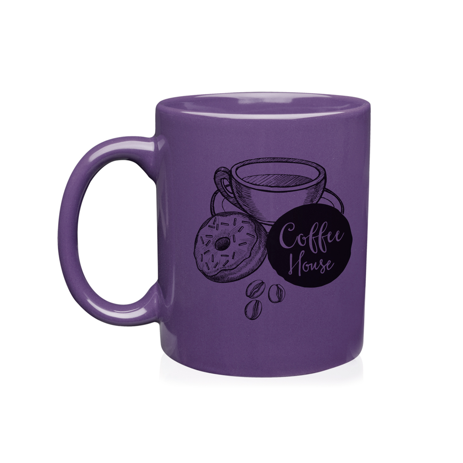 11 oz. Ceramic Custom Mug (1 Color Imprint) 17