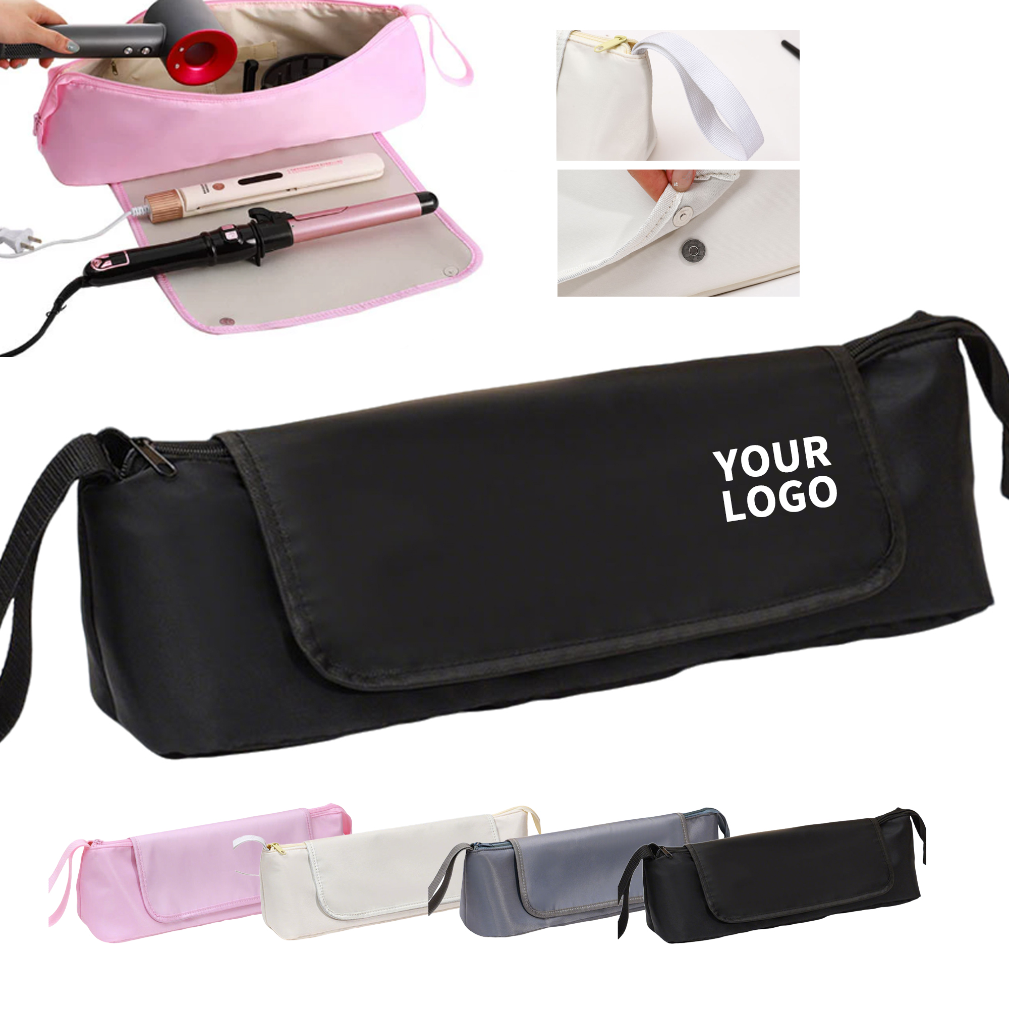 Water Resistant Polyester Styling Tool Carry Bag 18.1" Length X 4.7" Width X 5.9" Height 2