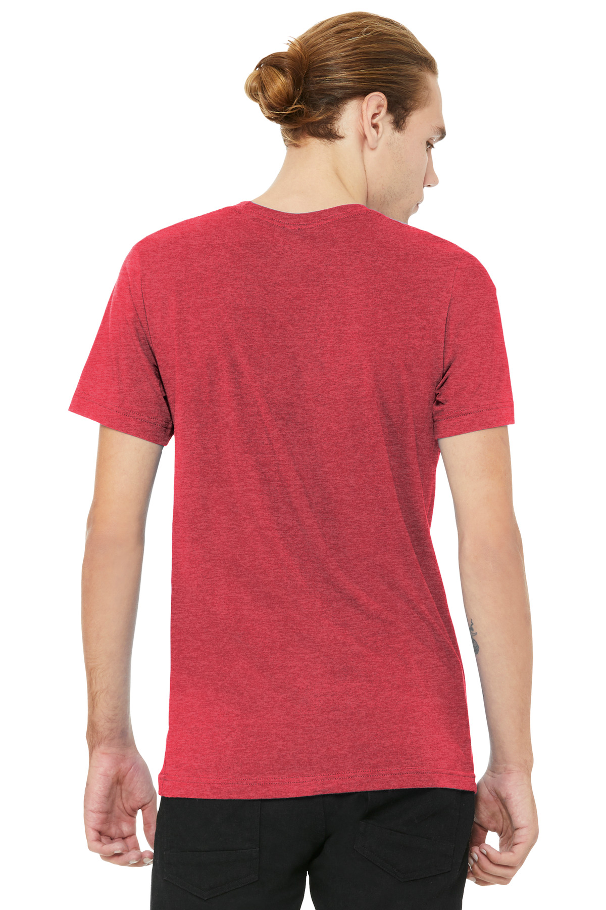 BELLA+CANVAS Unisex Heather CVC V-Neck Tee BC3005CVC 36