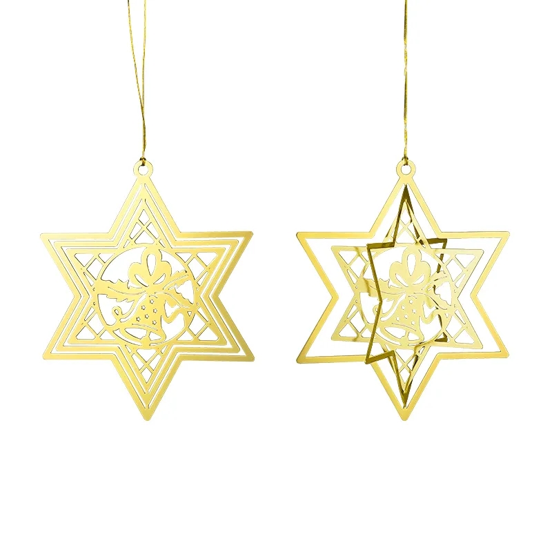2" Custom Gold 3D Rotation Ornaments 4