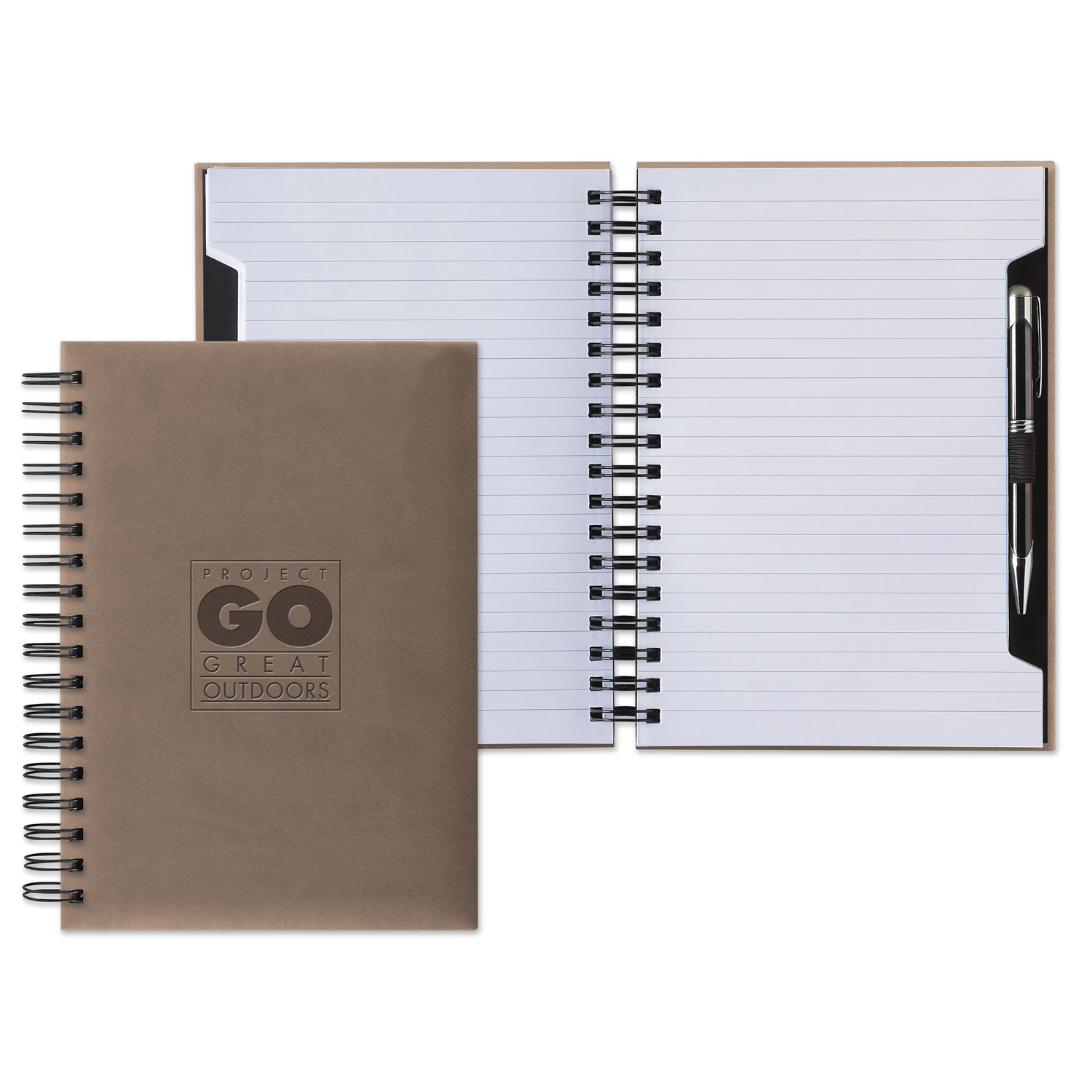 Castelli Tucson Scribe Wire Grande Lined White Page Journal 11