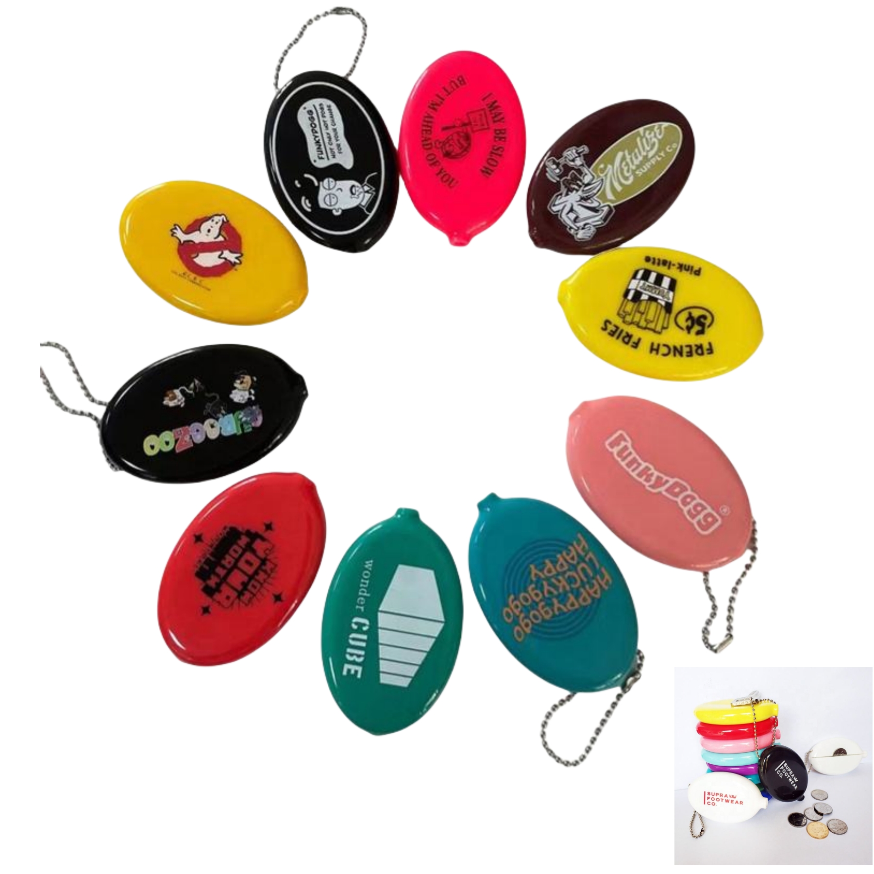 Squeeze Coin Holder W/ Chain 3
