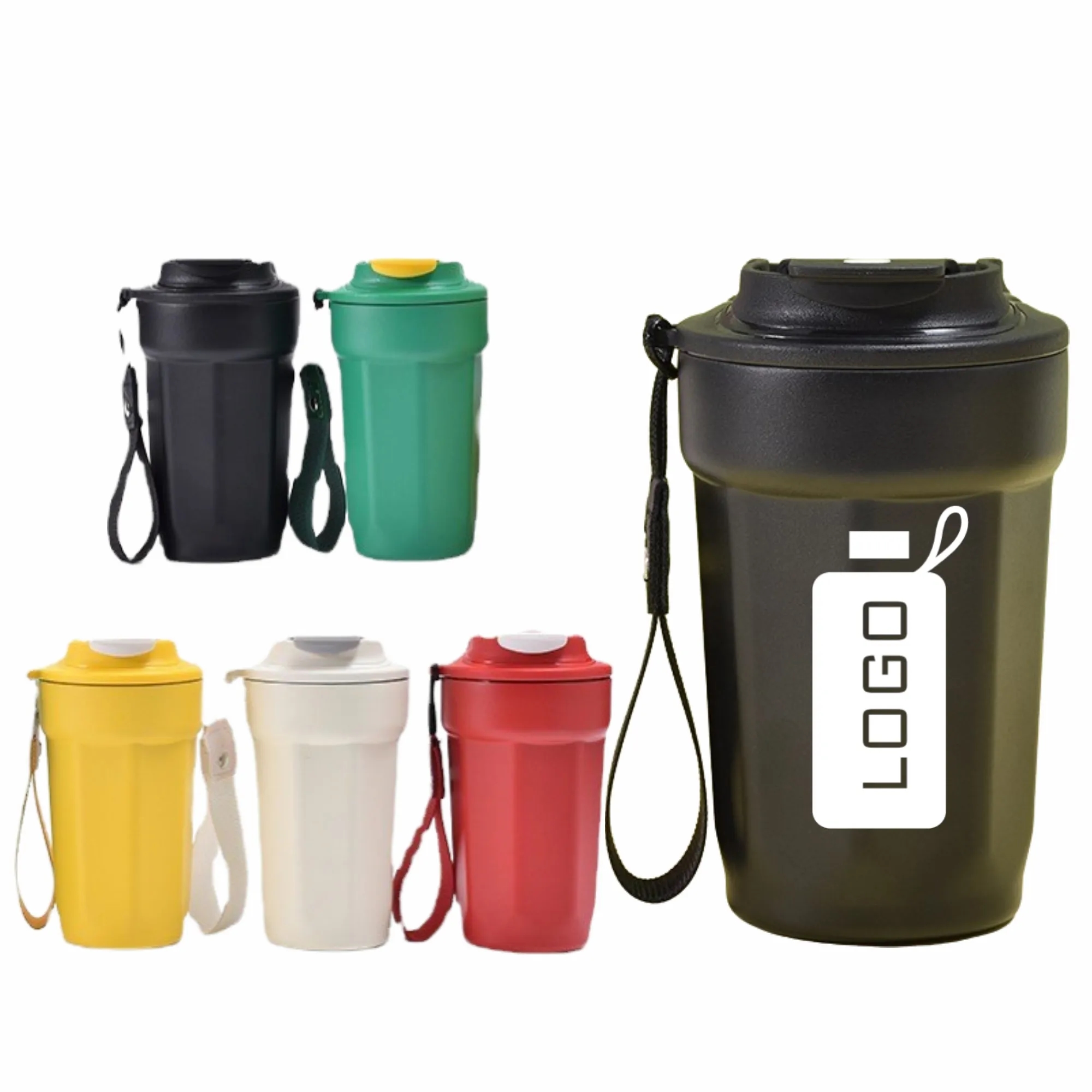 316 Stainless Steel Octagonal Portable Coffee Cup