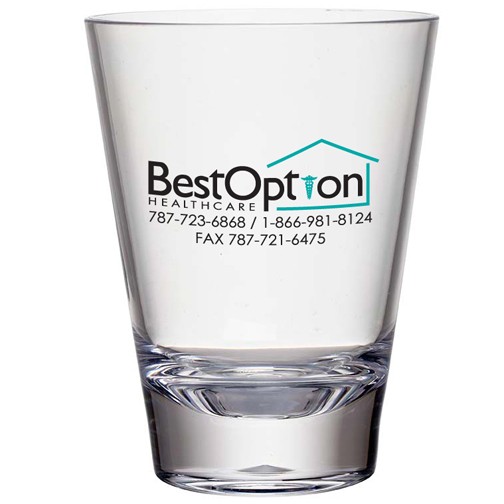 14 oz. Acrylic "Bubble Accent" Rocks Glass Tumbler 3