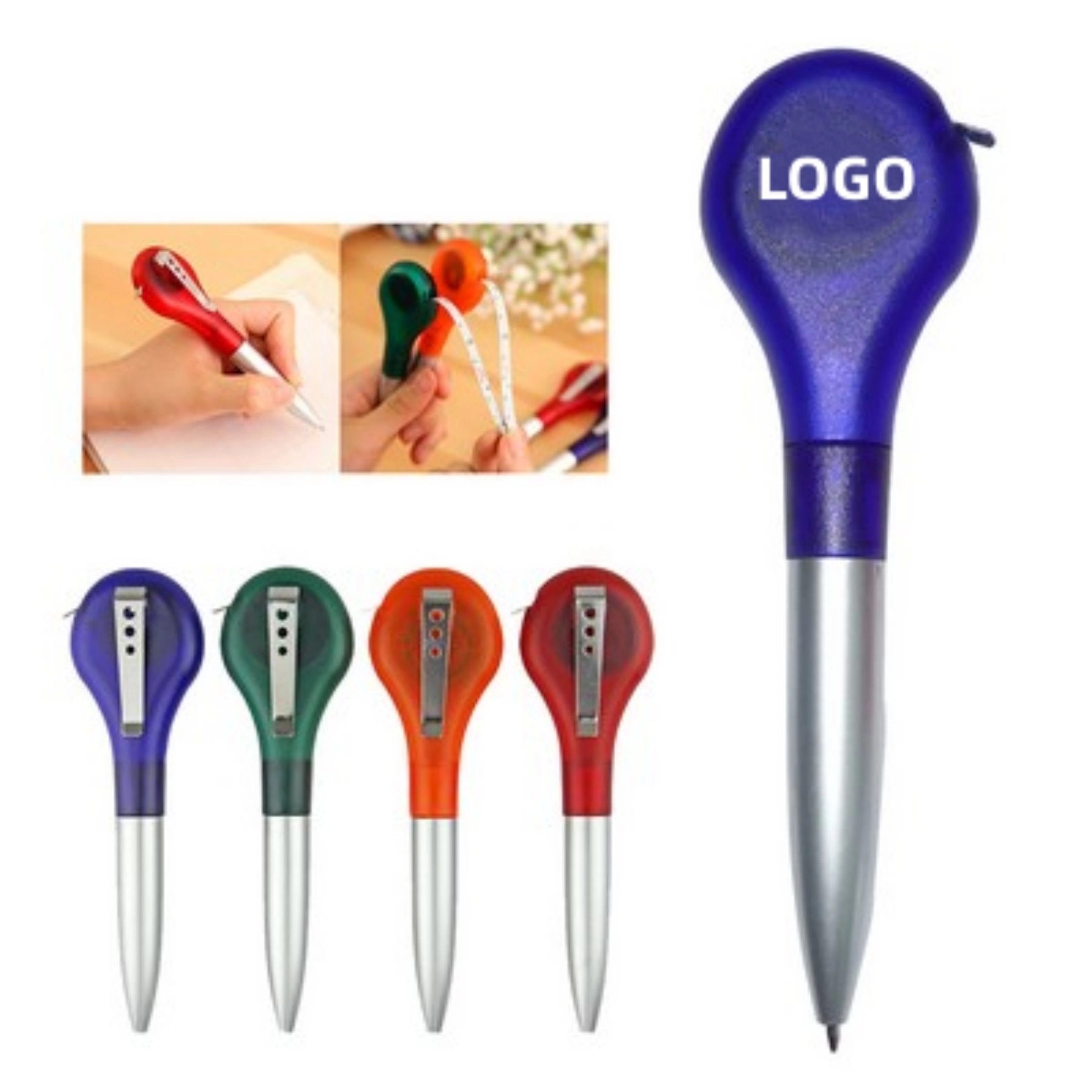Plactic Pen with Tape Measure