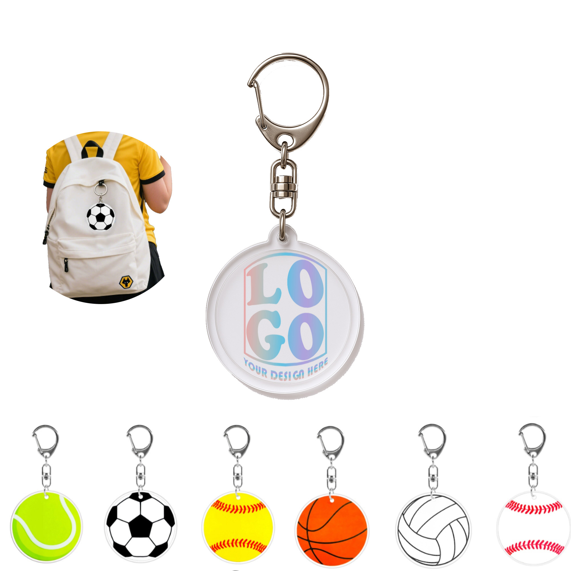 Lightweight Acrylic Keychain 2