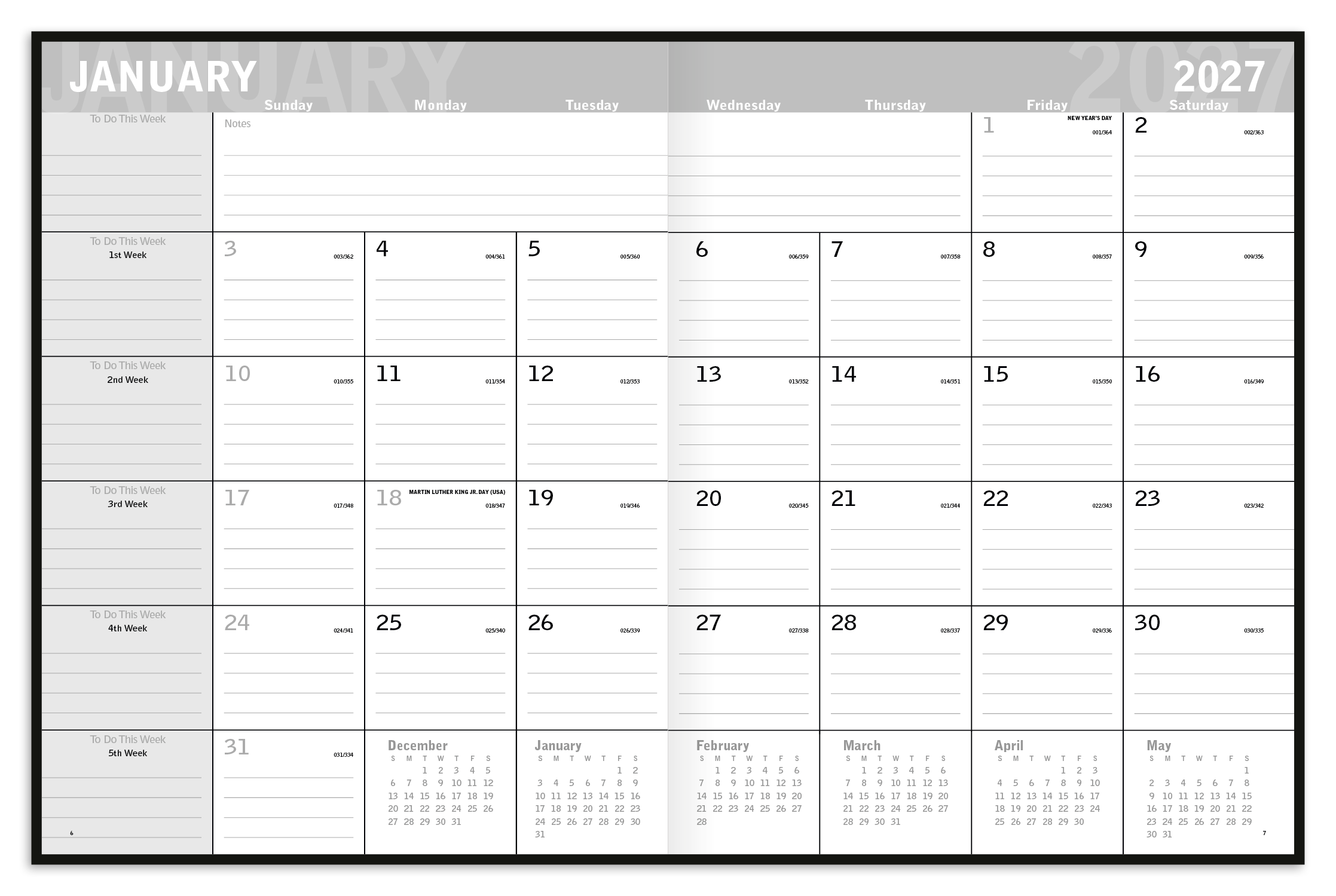 Triumph® Calendars Classic Monthly Planner 43
