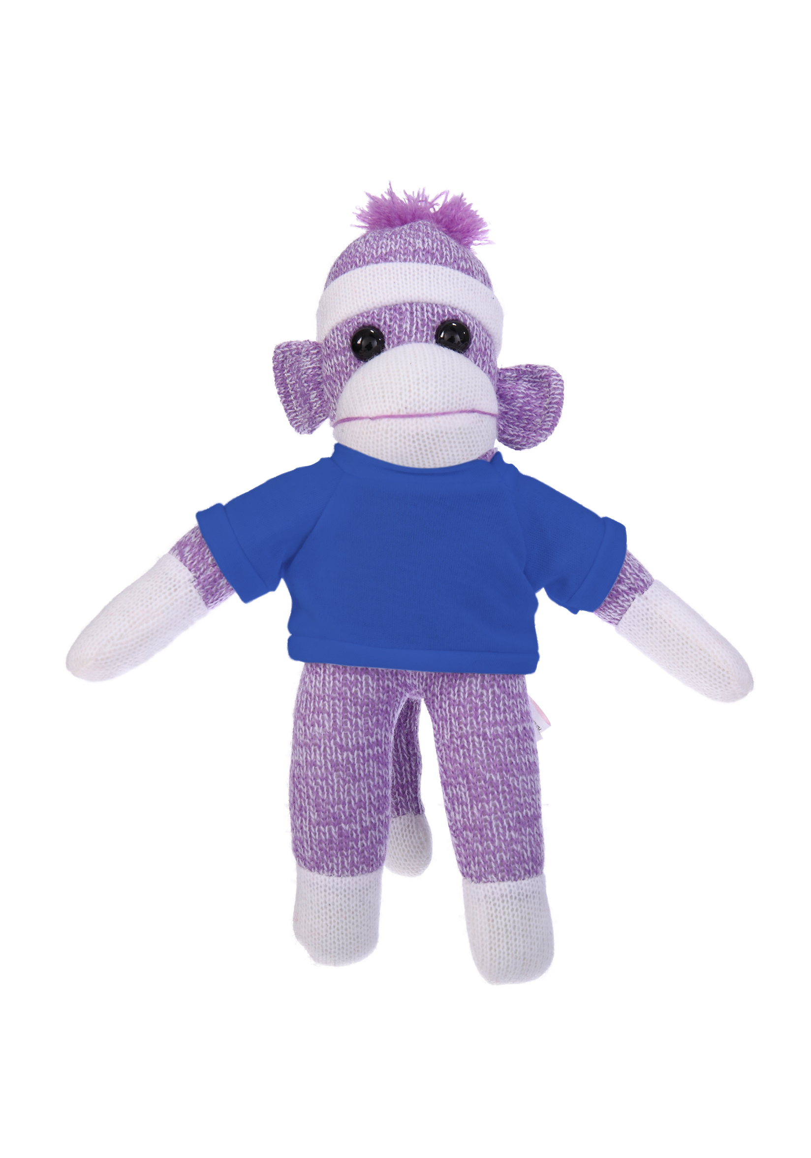 Plush Purple Sock Monkey with Tee 16