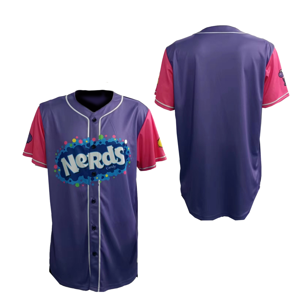 Men's Baseball Full Button Feels Like Cotton Jersey 2