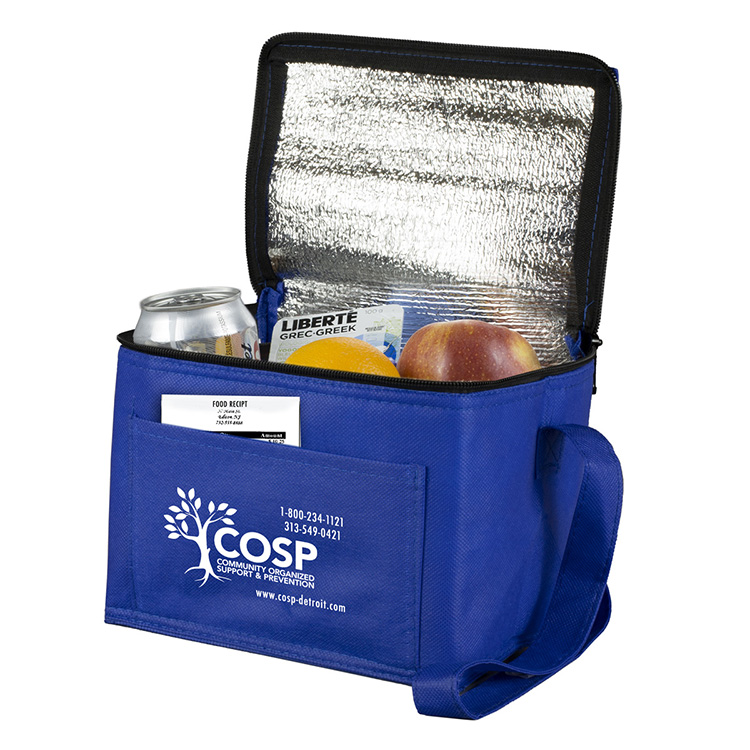 8" W x 6" D x 6" H - "Cool-It" Non-Woven Insulated Cooler Bag 9