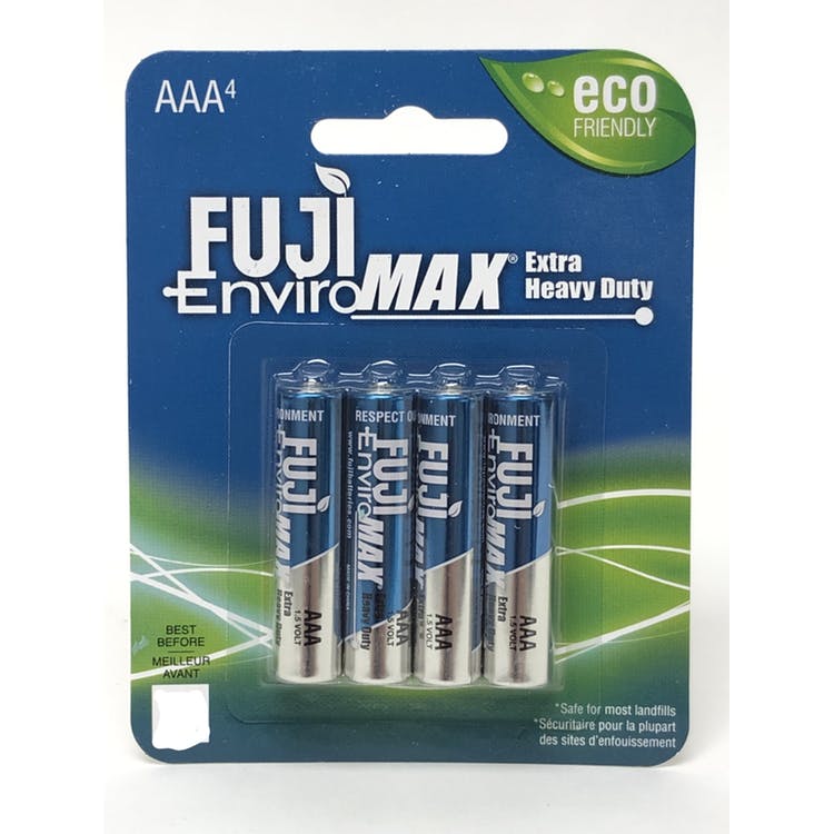 Fuji Enviromax Heavy Duty AAA Batteries - 4 Pack 2