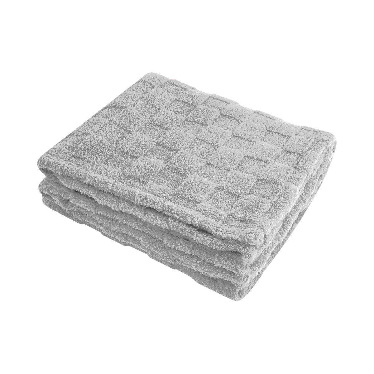rPET Checkered Sherpa Blanket 2