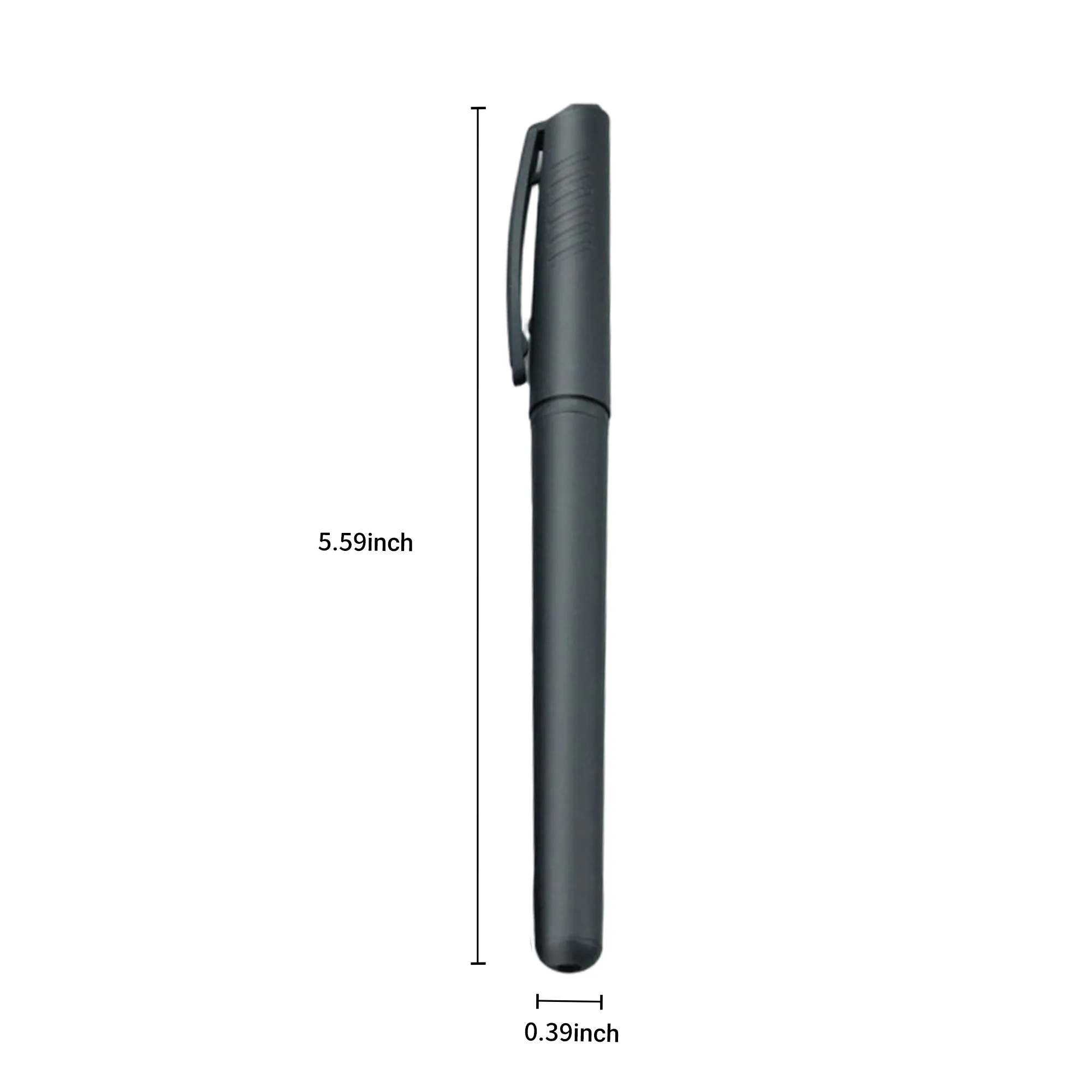 Durable Black PP Plastic Click Pen for Office Use 2