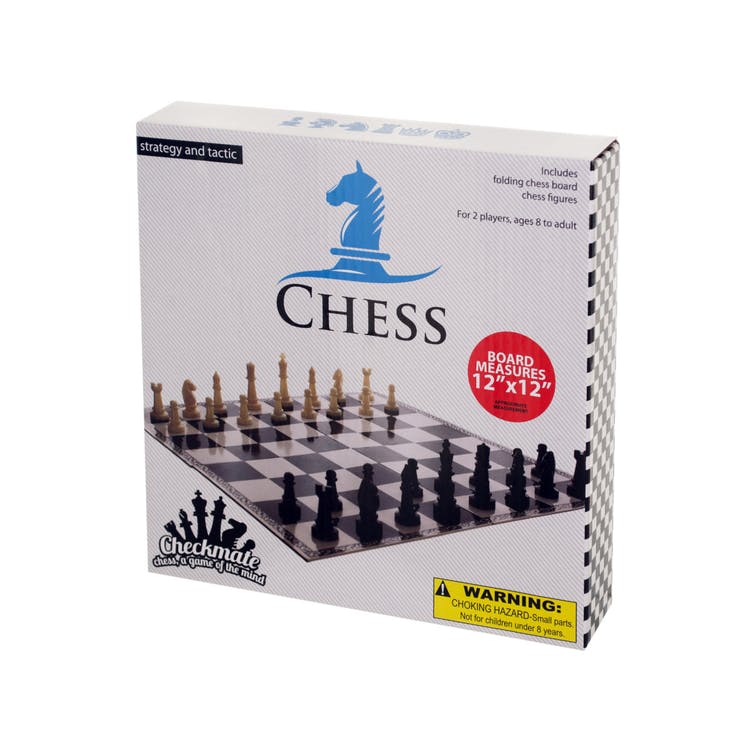 Folding Chess Sets - 32 Pieces Ages 8+ 12" x 12" 2