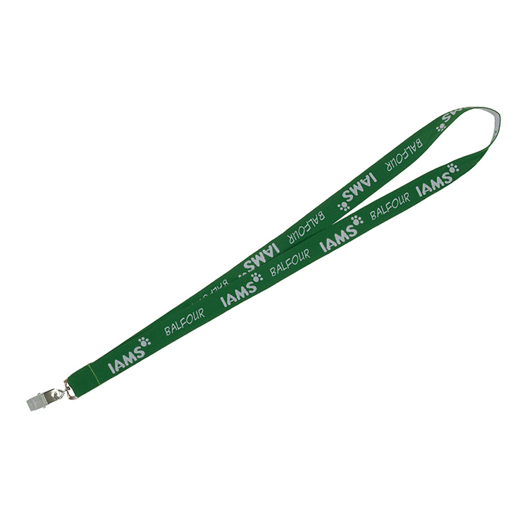"DEWITT RECYCLED" 3/4" Import Air Ship Recycled RPET Super Fine Detail Woven-In Lanyard 14
