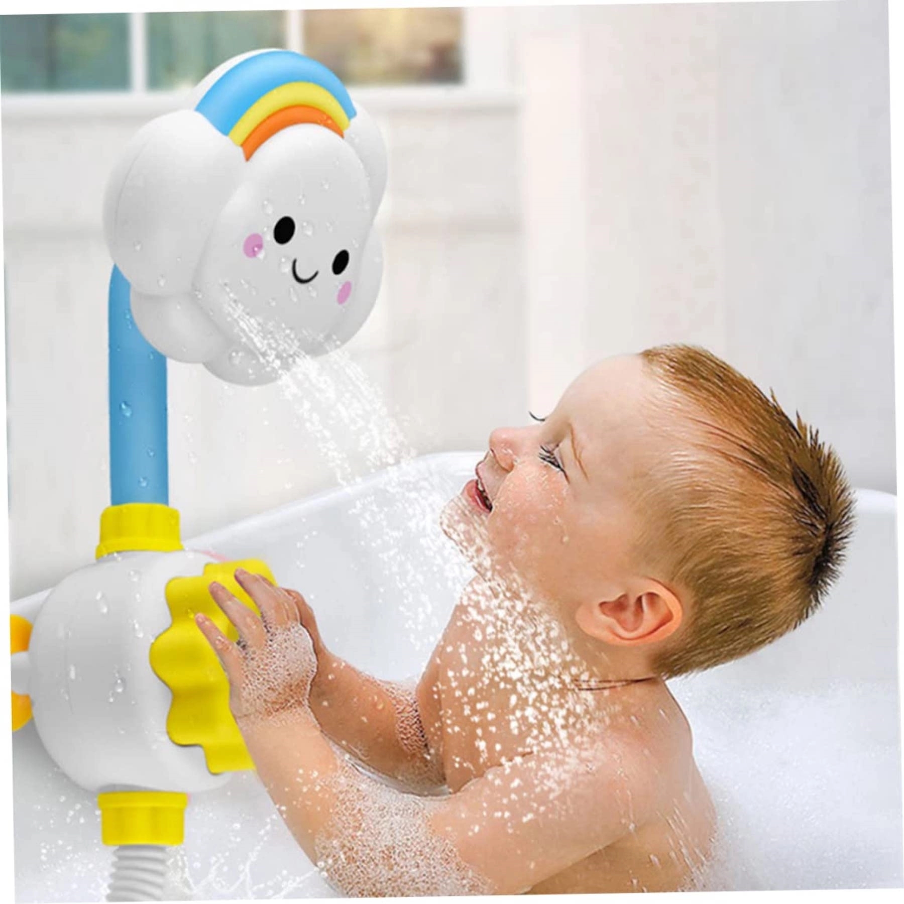 Baby Bath Spray Water Shower Toy Lovely Cloud Rainbow 3