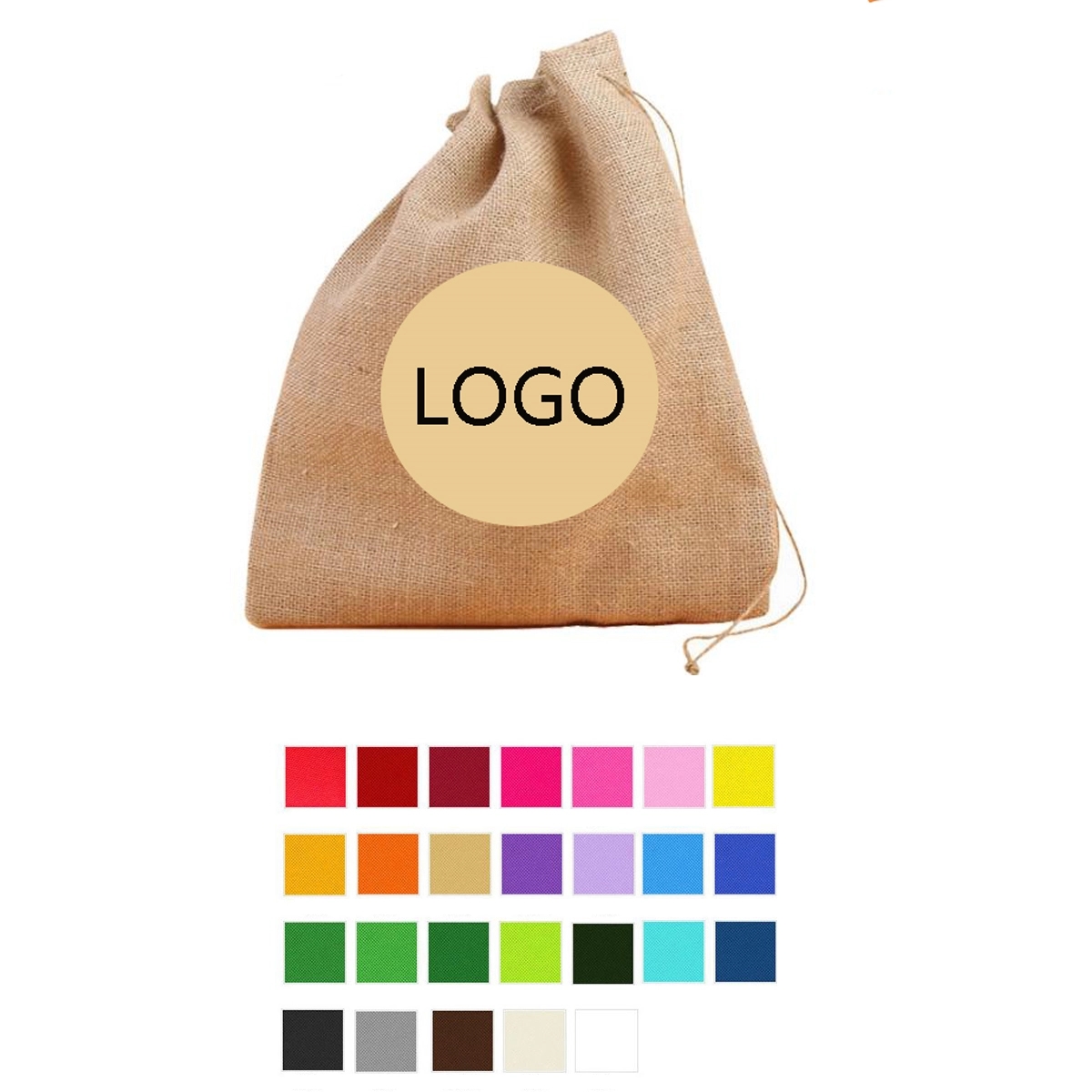 Burlap Bags DrawstringBag Party FavorBags 2
