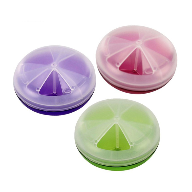 Clear Round Pill Box 7