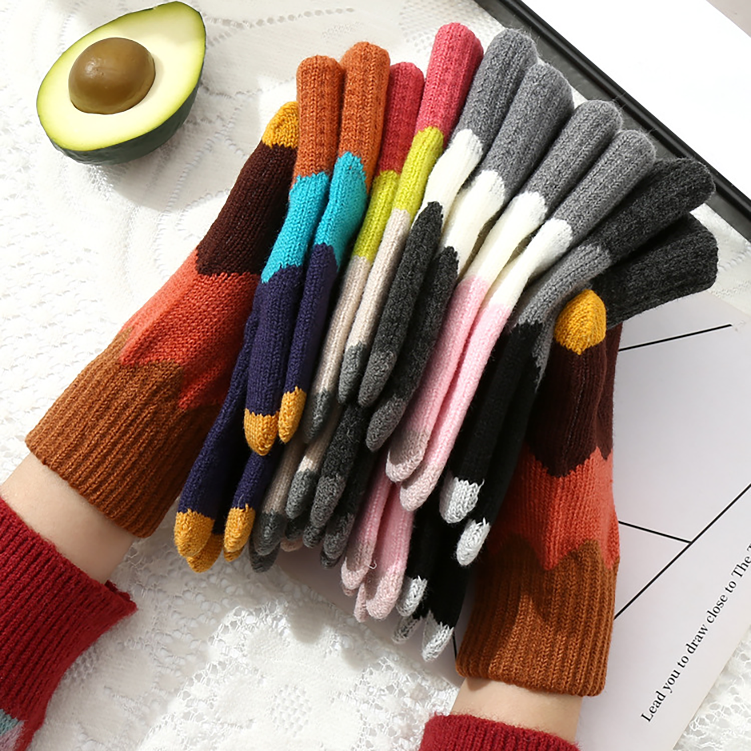 Winter Warm Knitted Touchscreen Gloves 1