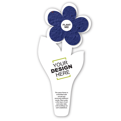 Seed Paper Flower Bookmark 5